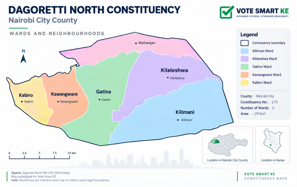 dagoretti north constituency map
