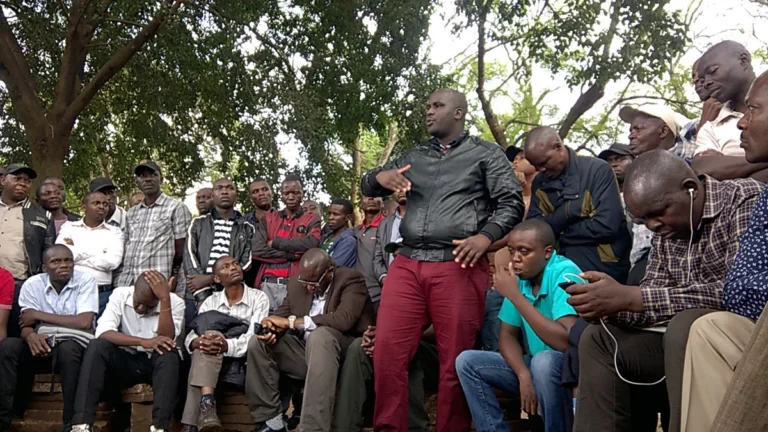 Kenyans taking part in a citizen public participation session